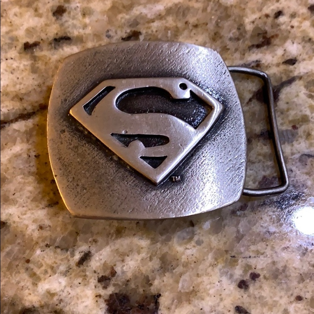 Vintage superman belt buckle